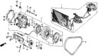 Diagram for Honda Civic Idler Pulley - 38942-PG6-000