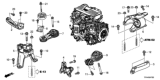 Diagram for Honda Motor And Transmission Mount - 50850-TMB-H53