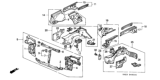 Diagram for 1988 Honda CRX Radiator Support - 60400-SH2-A00ZZ