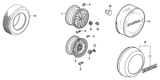 Diagram for Honda CR-V Tire - 42751-BFG-017