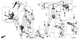 Diagram for 2020 Honda Fit Seat Belt - 04828-T5R-A00ZA