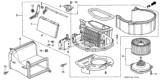Diagram for 1994 Honda Del Sol Blower Motor Resistor - 79330-SR3-A01