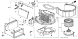 Diagram for 1995 Honda Civic Blend Door Actuator - 79350-SR3-A01