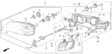 Diagram for Honda Accord Side Marker Light - 34301-SV4-A01