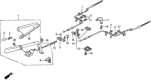 Diagram for 1988 Honda Civic Parking Brake Cable - 47510-SH5-013