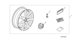 Diagram for 2015 Honda Civic Rims - 08W16-TR0-100A