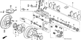 Diagram for 1996 Honda Accord Brake Pad Set - 43022-SY8-A02