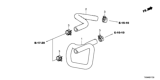 Diagram for 2020 Honda Insight Cooling Hose - 79725-TXM-A00