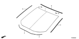 Diagram for Honda Civic Windshield - 73111-TR3-A02
