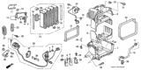 Diagram for 1993 Honda Civic A/C Expansion Valve - 80220-SR3-A01