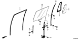 Diagram for Honda Pilot Window Run - 72735-TG7-A21