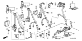 Diagram for Honda Odyssey Seat Belt - 04818-SHJ-A04ZG