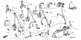 Diagram for 2005 Honda Odyssey Seat Belt - 04818-SHJ-A01ZC