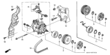 Diagram for 2001 Honda Prelude A/C Compressor - 38810-P5M-016