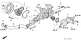 Diagram for 2007 Honda Civic Thermostat - 19301-RMX-306