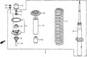 Diagram for Honda Prelude Shock Absorber - 51605-SB0-023