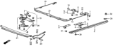 Diagram for 1987 Honda Prelude Sunroof Cable - 71965-SB0-921