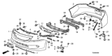 Diagram for Honda Accord License Plate - 71145-TE0-A10