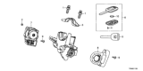 Diagram for 2014 Honda Crosstour Car Key - 35118-TY4-A10