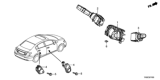 Diagram for Honda Civic Turn Signal Switch - 35255-TR0-A41