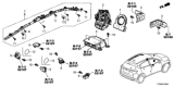 Diagram for Honda Passport Air Bag Sensor - 77975-T6A-J11