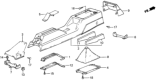 Diagram for 1983 Honda Prelude Consoles - 77701-SB0-000ZB