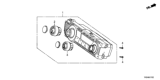 Diagram for 2014 Honda Civic Blower Control Switches - 79600-TT1-A41ZA