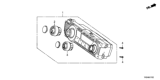 Diagram for 2015 Honda Civic A/C Switch - 79600-TT1-A41ZA