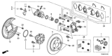 Diagram for Honda Brake Pad Set - 43022-TA0-A81