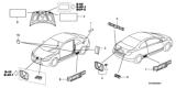 Diagram for 2005 Honda Civic Emblem - 75723-S5T-A01