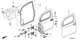 Diagram for 2011 Honda Element Door Seal - 72310-SCV-A02