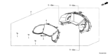 Diagram for 2021 Honda Civic Speedometer - 78100-TGG-A62