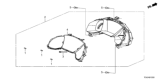 Diagram for 2020 Honda Civic Instrument Cluster - 78100-TGG-A62