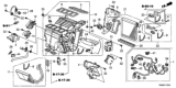 Diagram for 2011 Honda Odyssey Evaporator - 80215-TK4-A41