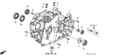 Diagram for 1998 Honda Accord Bellhousing - 21111-P7X-000