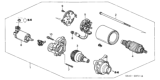 Diagram for 2003 Honda Civic Starter Motor - 06312-PLM-505RM