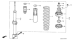 Diagram for 2000 Honda Prelude Coil Springs - 52441-S30-014