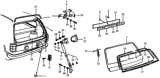 Diagram for 1979 Honda Civic Tailgate Lift Support - 85270-647-023