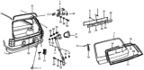 Diagram for Honda Civic Tailgates - 04850-647-610ZZ