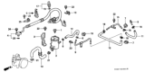 Diagram for 1998 Honda Civic Power Steering Reservoir - 53701-S01-A51