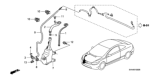 Diagram for 2006 Honda Civic Washer Reservoir - 76841-SVA-A01