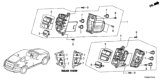 Diagram for 2010 Honda Crosstour A/C Switch - 79630-TP6-A01ZB