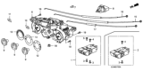 Diagram for 2007 Honda Fit Blower Control Switches - 79570-SAA-003