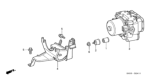 Diagram for 1998 Honda Odyssey ABS Control Module - 57110-S0A-003