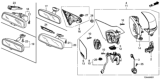 Diagram for 2015 Honda Accord Mirror Cover - 76205-T2G-A31ZE