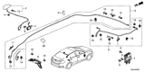 Diagram for 2021 Honda Civic Antenna Mast - 39150-TBA-A01ZJ