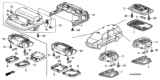 Diagram for 2012 Honda Pilot Dome Light - 34252-S5A-003ZA