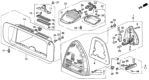 Diagram for Honda CR-V Light Socket - 34304-SH3-A01