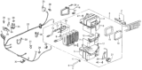 Diagram for 1987 Honda CRX Evaporator - 38655-SB2-661