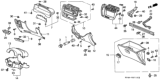 Diagram for Honda Civic Glove Box - 77500-S01-A01ZB